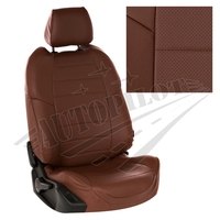 Авточехлы на сидения для Lada Largus (2 места)(2012-2021) - темно коричневый