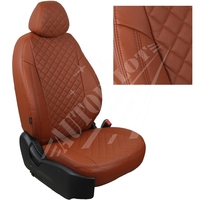 Авточехлы на сидения для Lada Largus (2 места)(2012-2021) - коричневый РОМБ
